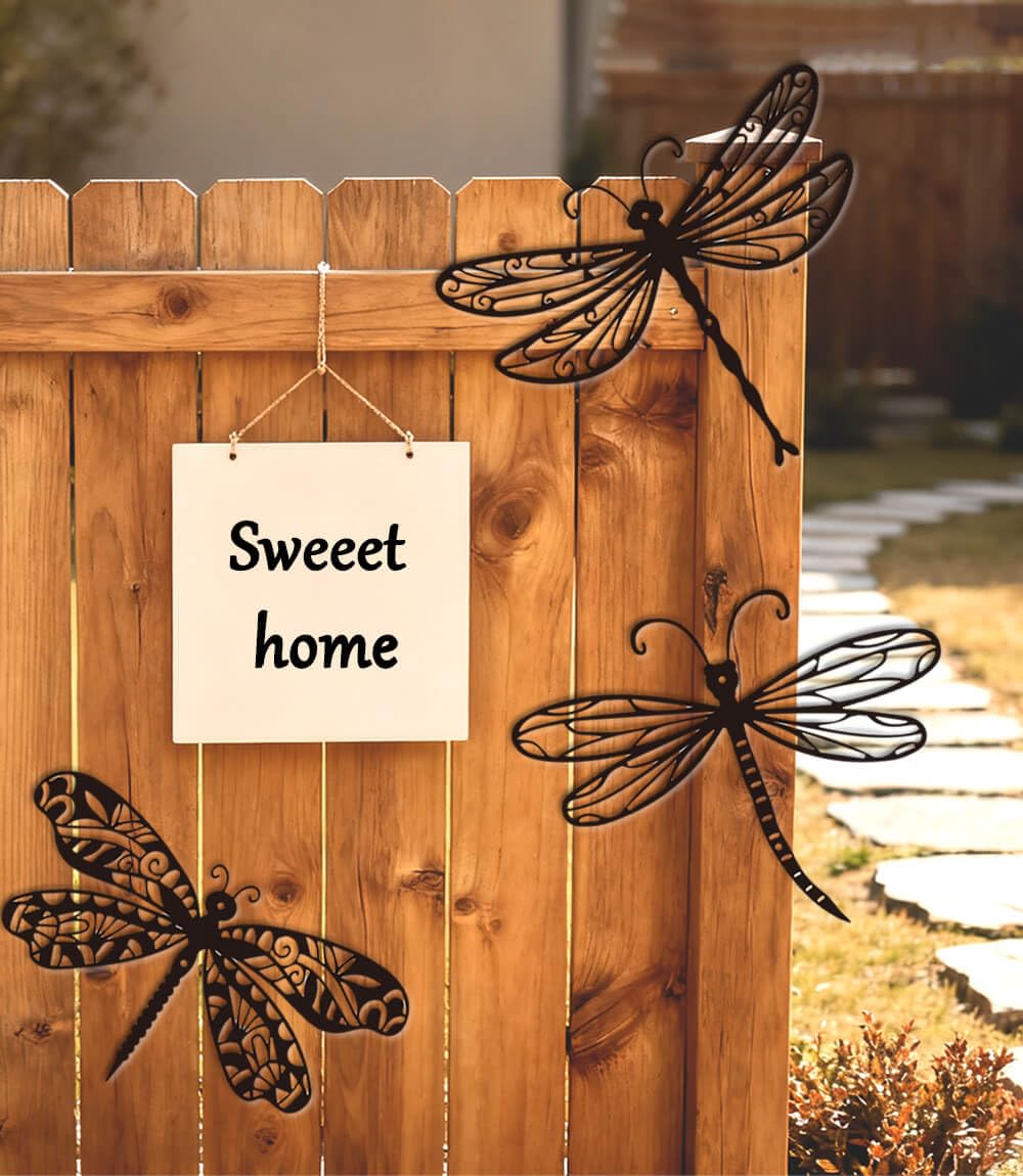 AXHoustake garden dragonflies decor wings detail highlights your garden with whimsical movement.