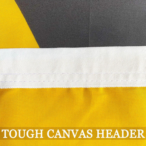 AXJBW Maryland flag with two brass grommets for secure mounting