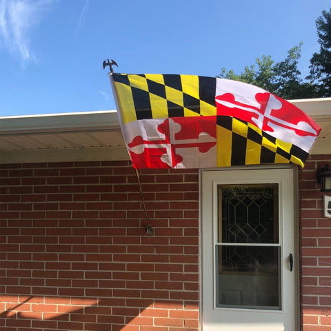 AXJBW Maryland flag UV fade-resistant for bright, long-lasting color