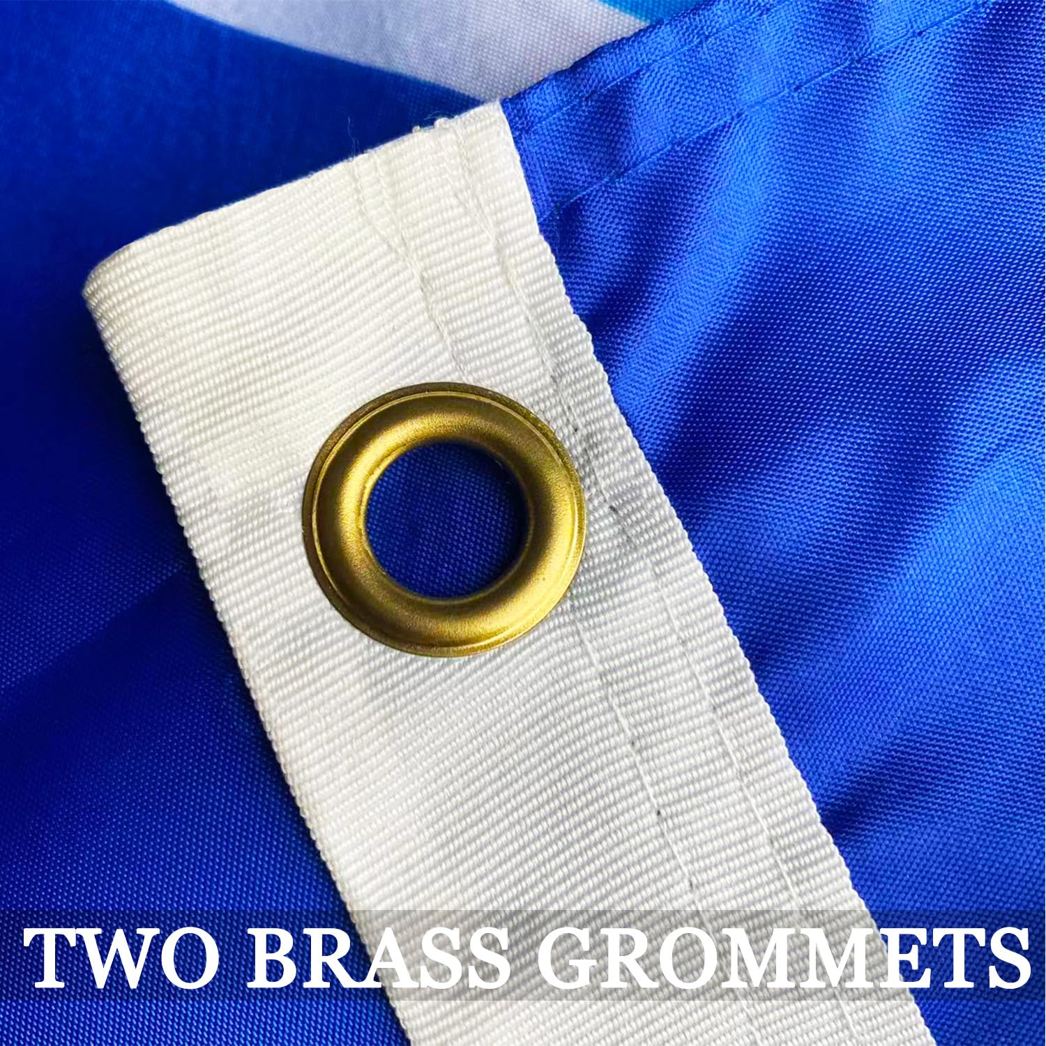 AXJBW US Air Force Flag Wing with two brass grommets for secure mounting