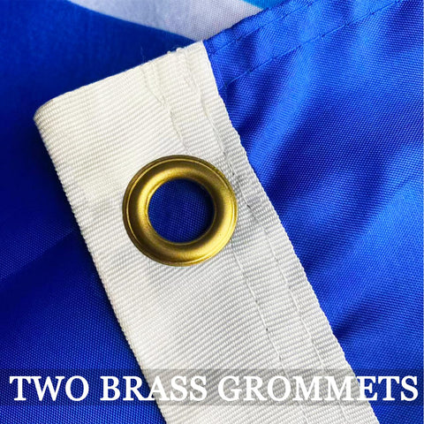 AXJBW US Air Force Flag Wing with two brass grommets for secure mounting