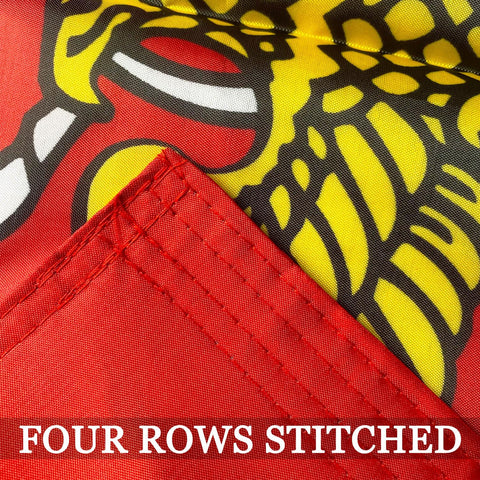 AXJBW USMC flag 3x5 UV fade resistance helps color retention.