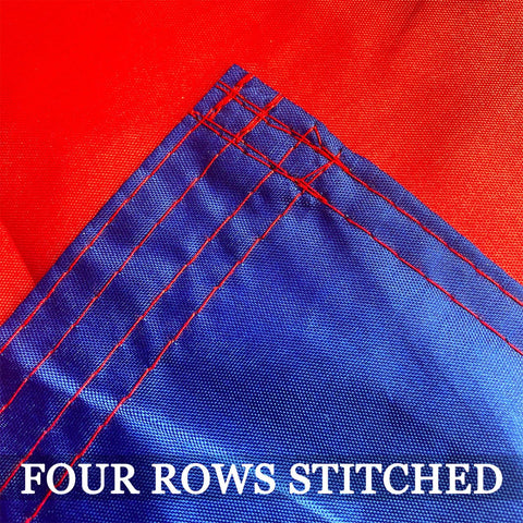 AXJBW Tennessee flag uses four-row stitching for added strength.