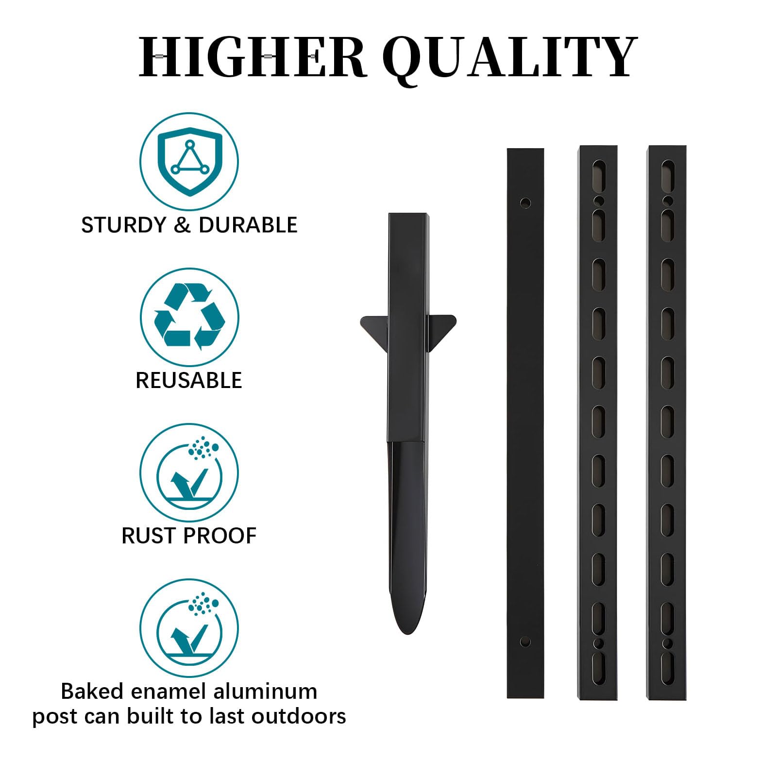 Axmorety windproof flank design with baked enamel coating resists rust.