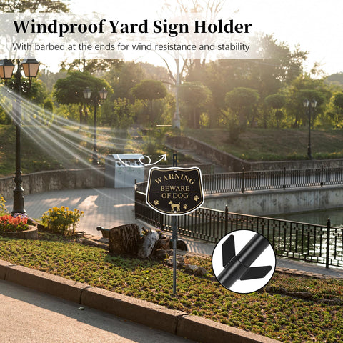 Axmorety yard sign stake for front yard and garden display.