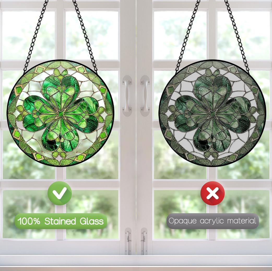 AXmospo suction cup hanger suncatcher for easy, repositionable display.