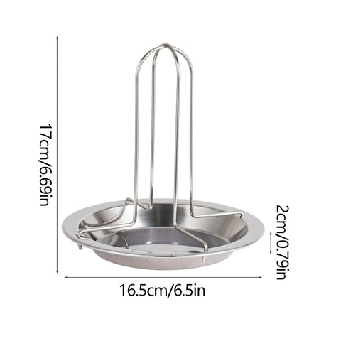 Axrivonte detachable roaster rack for easy storage and cleanup.