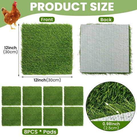 Axrivonte nesting pad material close-up showing durable polypropylene and TPR turf.