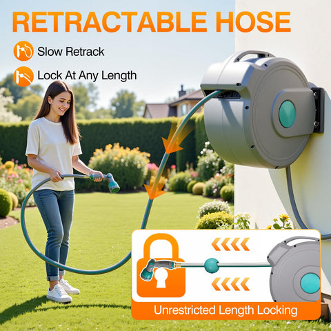 AXTRIM 10-pattern nozzle enables versatile garden tasks