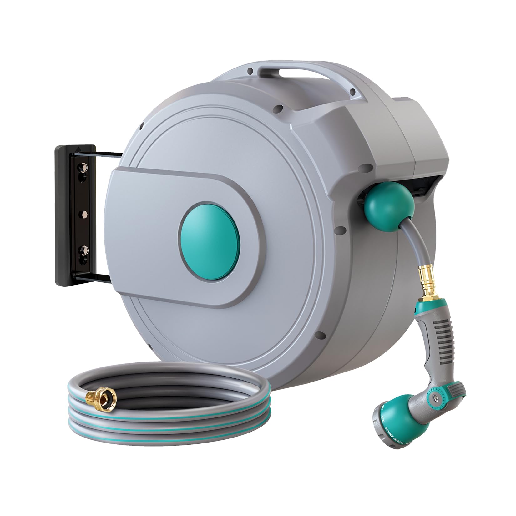 AXTRIM retractable hose reel auto-rewind for effortless watering