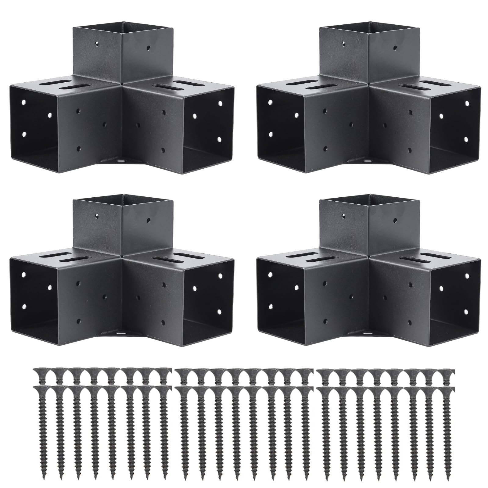 AXWHYS 4x4 pergola brackets side view for sturdy outdoor support