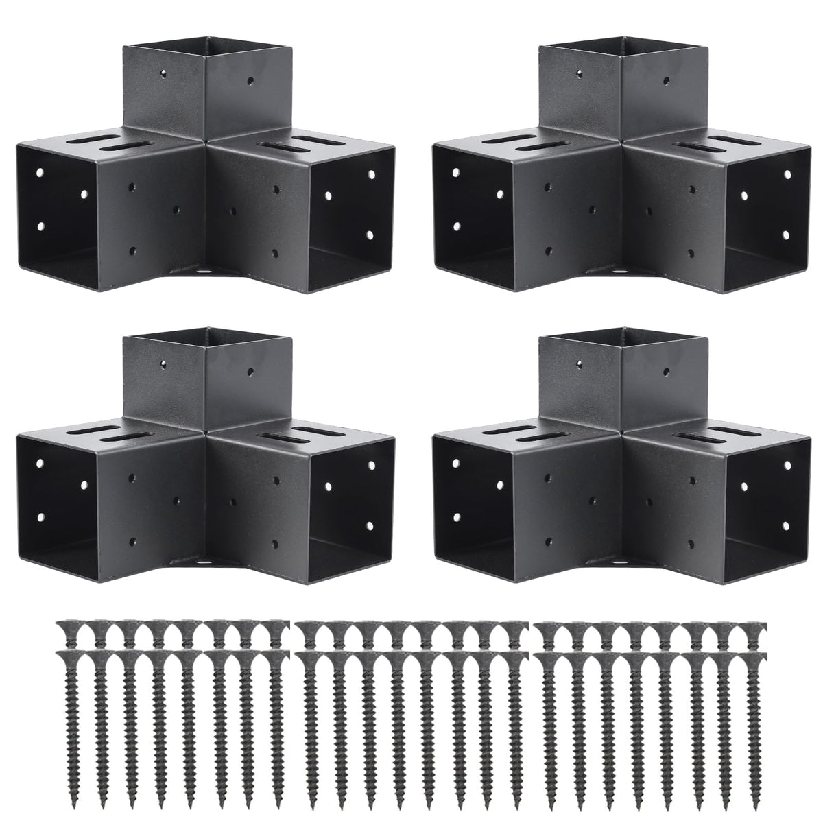 AXWHYS 4x4 pergola brackets side view for sturdy outdoor support