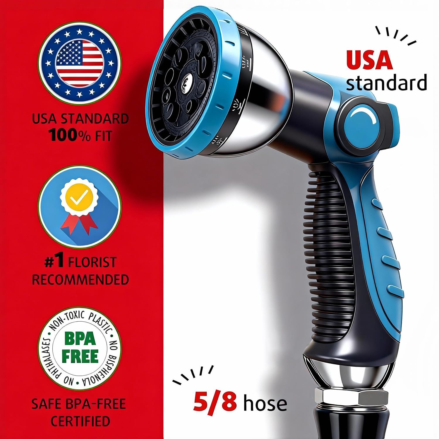 AyayaBoss garden hose nozzle ergonomic handle for comfortable use