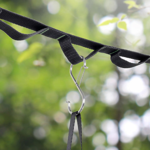 Ayaport strap featuring six S hooks for flexible gear arrangement