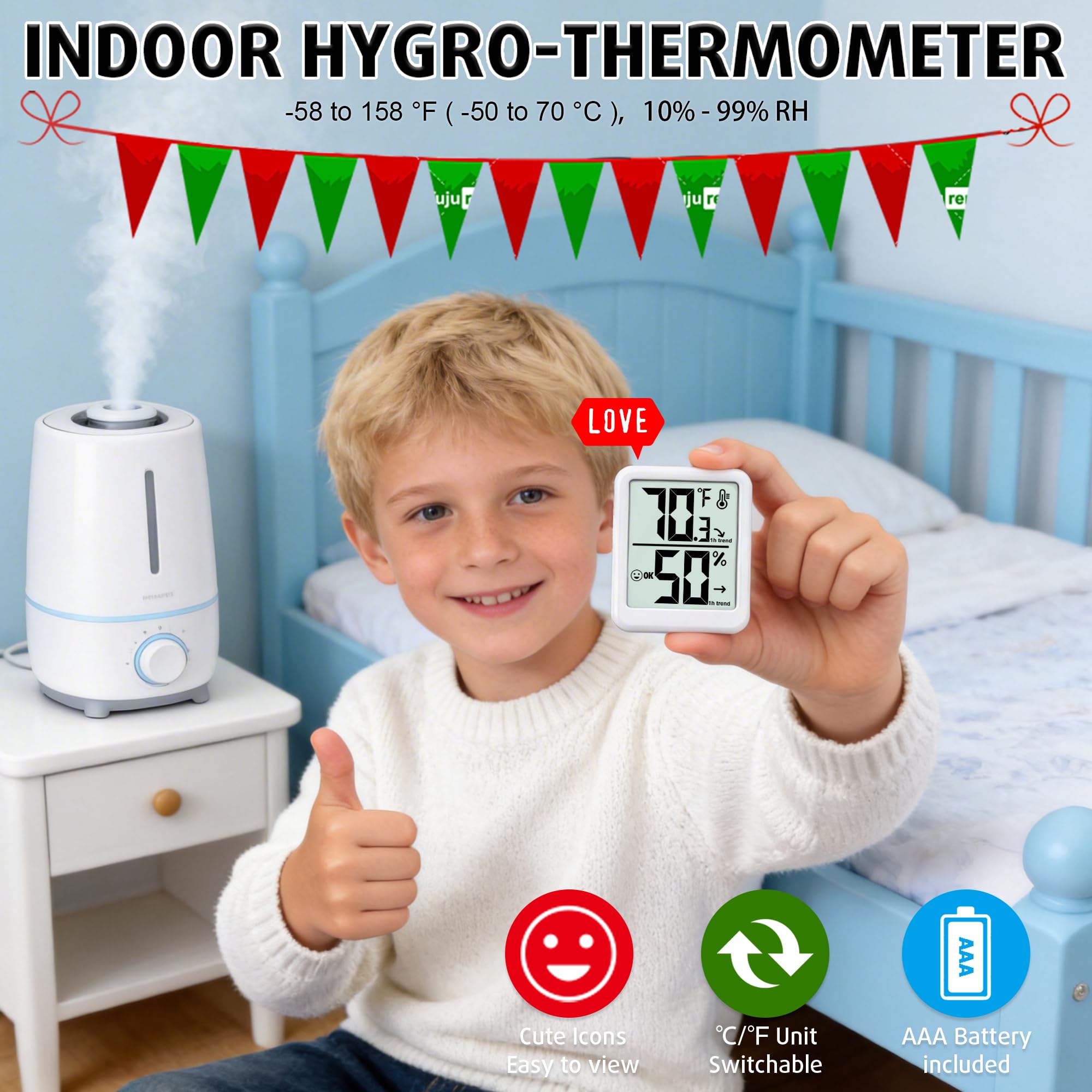 Ayawiss compact room monitor fits small rooms like bedrooms and offices.