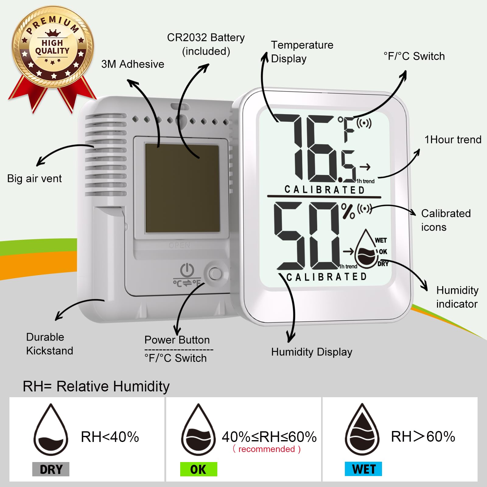 AyayaBoss battery included powers long-term readings