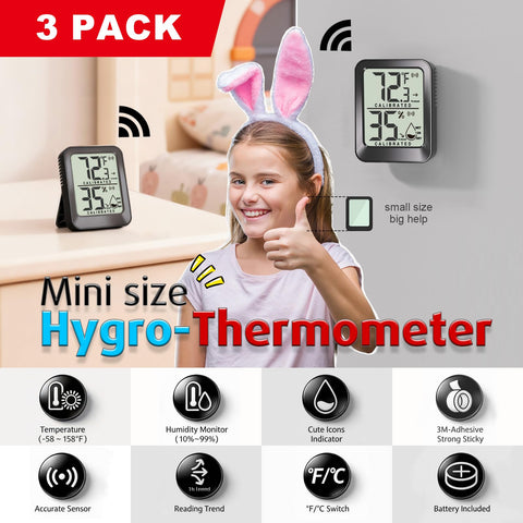 AyayaBoss indoor hygrometer sensor detail highlights precise measurements for your living spaces.