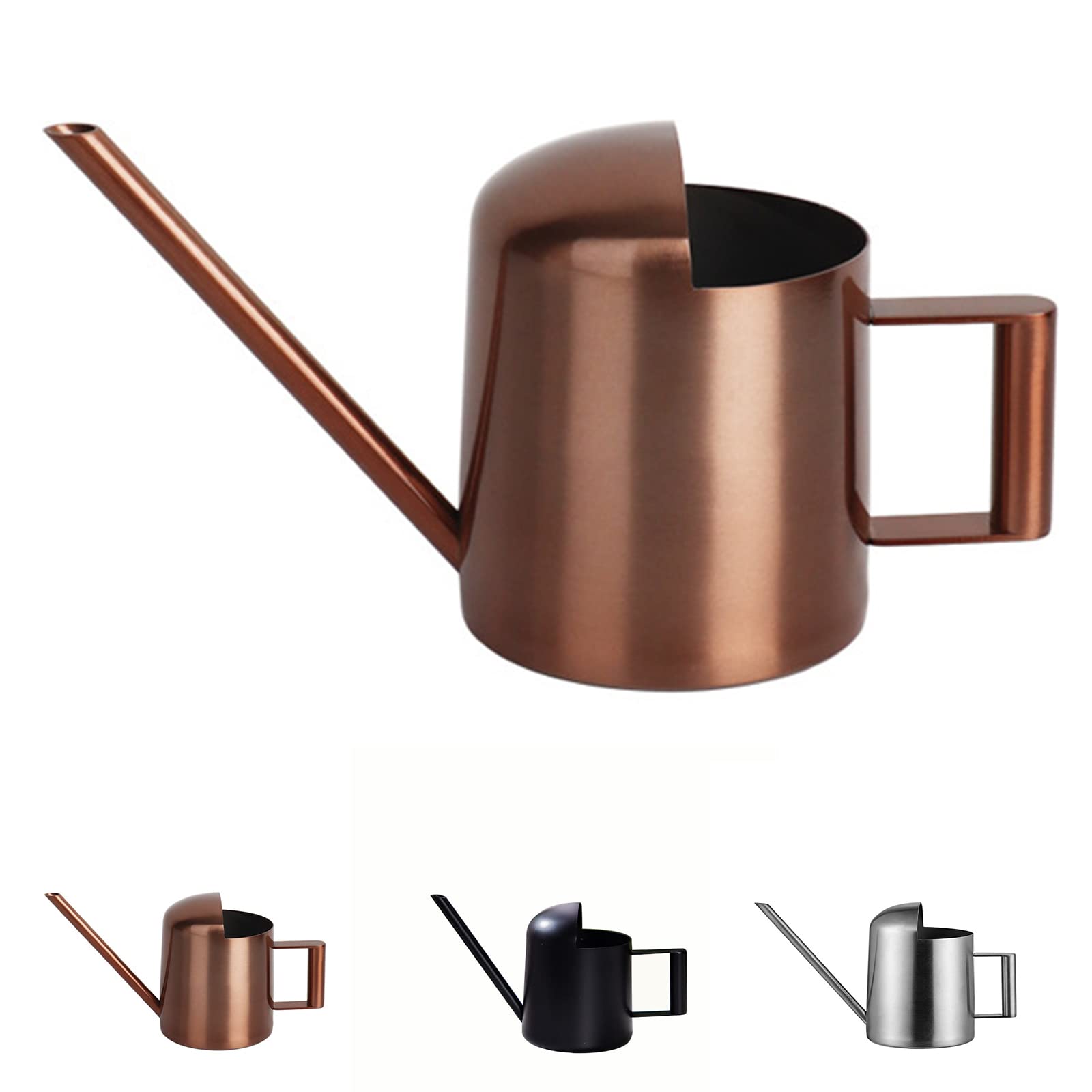 Aychingye bronze-finish watering pot adds elegance to any garden toolkit.