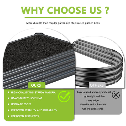 Ayen Guard bed placed in an outdoor garden for vegetables and ornamentals.