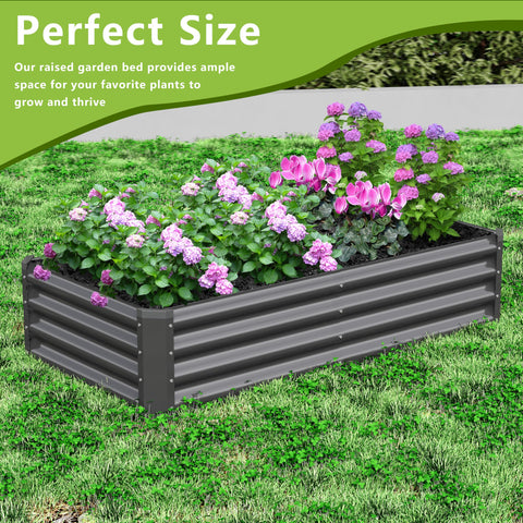 Ayen Guard 48x24x12 inch bed offers ample growing space for plants.