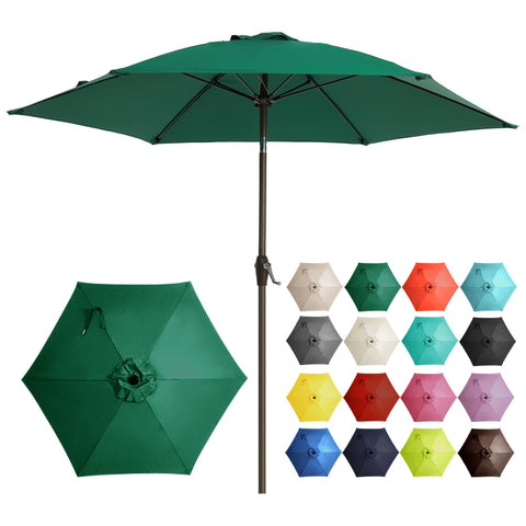 Ayge 7.5ft patio umbrella canopy open for cool shade in sunny outdoor spaces.