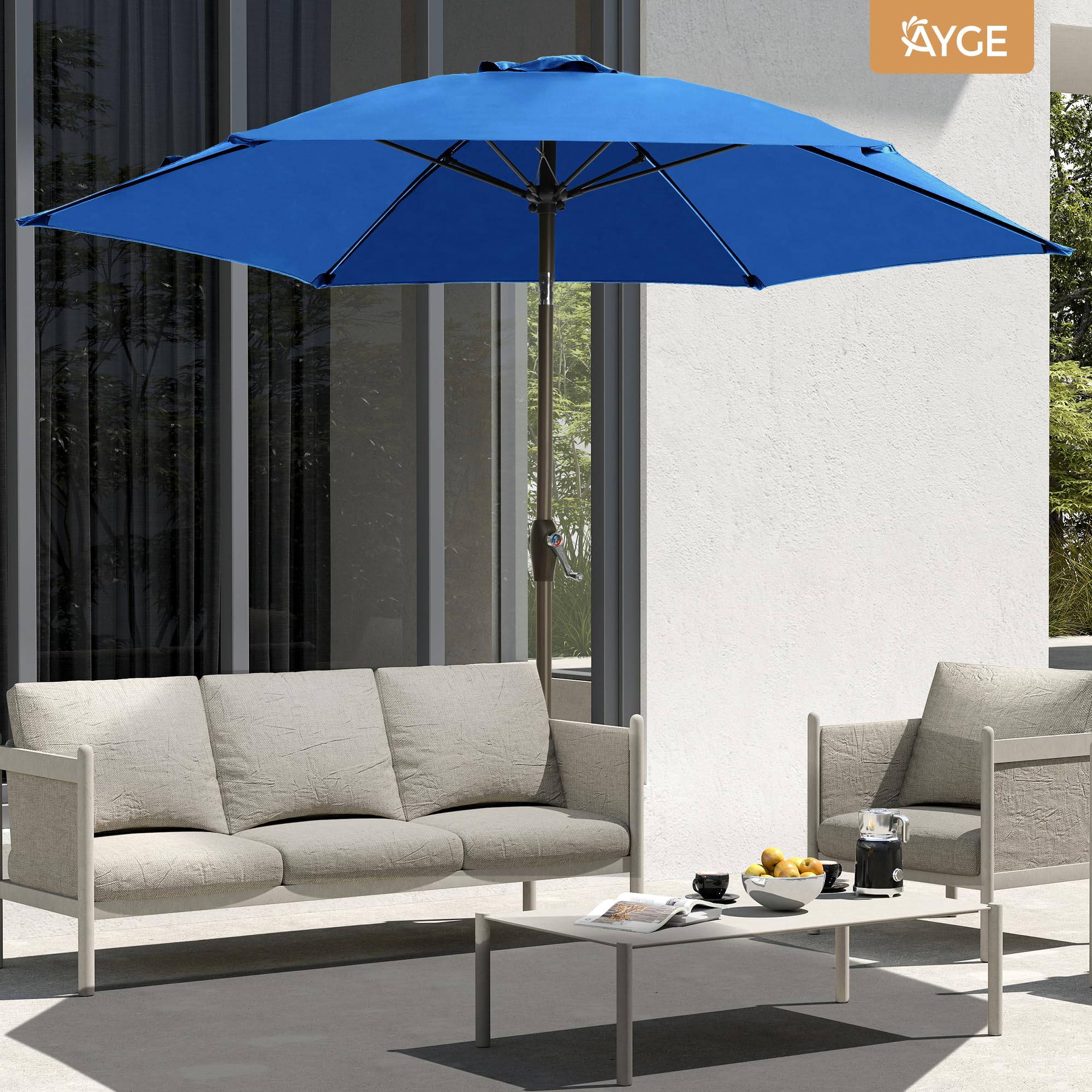 Ayge 7.5ft UV-resistant fabric reduces sun exposure and fading