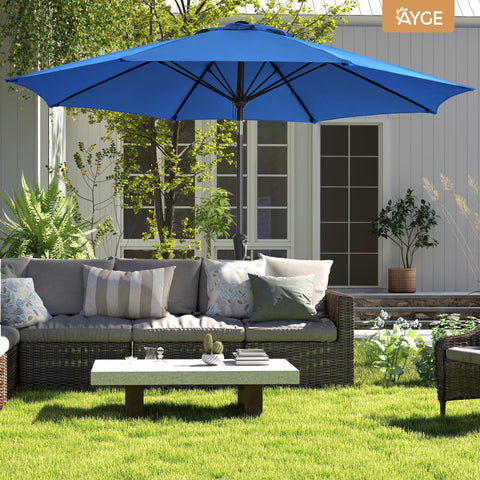 Ayge canopy offers 97% UV protection for cooler, safer shade.