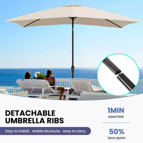 Ayge six steel ribs reinforce the frame for reliable stability.