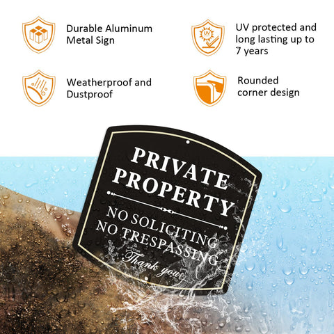 Ayifan aluminum yard sign durable for outdoor property protection