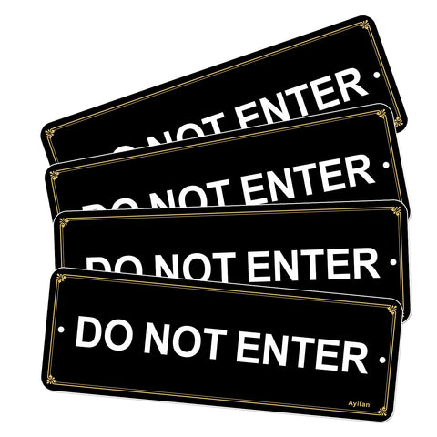 Ayifan do not enter sign outdoor reflective 9x3 enhances nighttime visibility