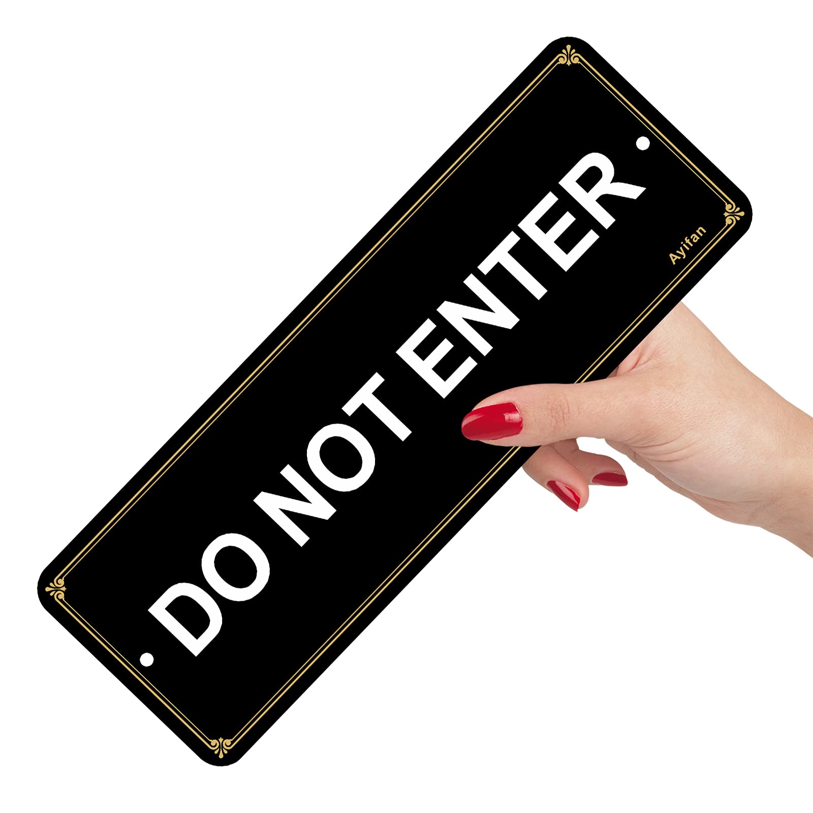 Ayifan do not enter sign pre-drilled holes simplify quick mounting