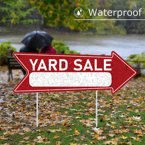 Ayifan UV-protected yard sale signs endure sun exposure for long-term use.