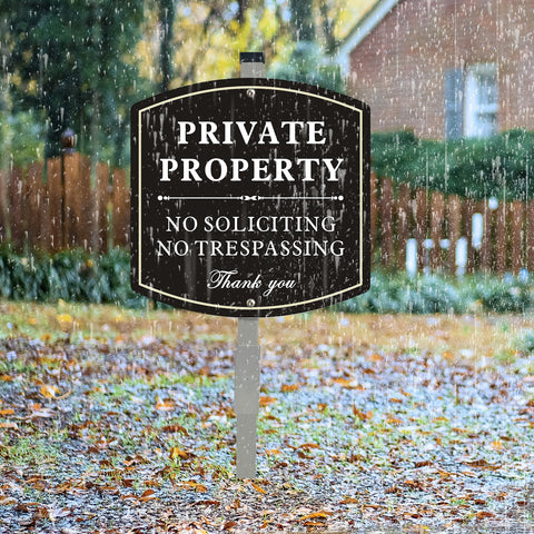 Ayifan 28-inch tall yard sign offers high visibility across the yard