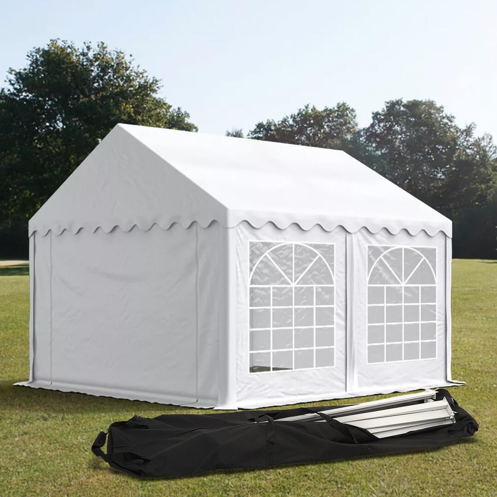 AYIXITIELU dual zipper design provides quick access during setup
