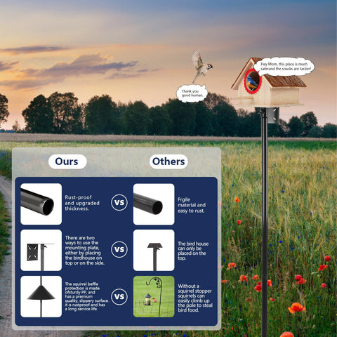 AYIXITIELU durable metal with anti-rust coating ensures lasting outdoor use.