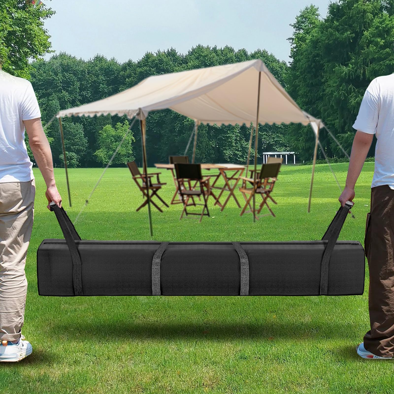AYIXITIELU foldable tent pole storage keeps gear organized when not in use
