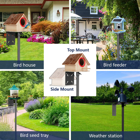 AYIXITIELU outdoor weather-station-ready pole withstands wind and rain year-round viewing.