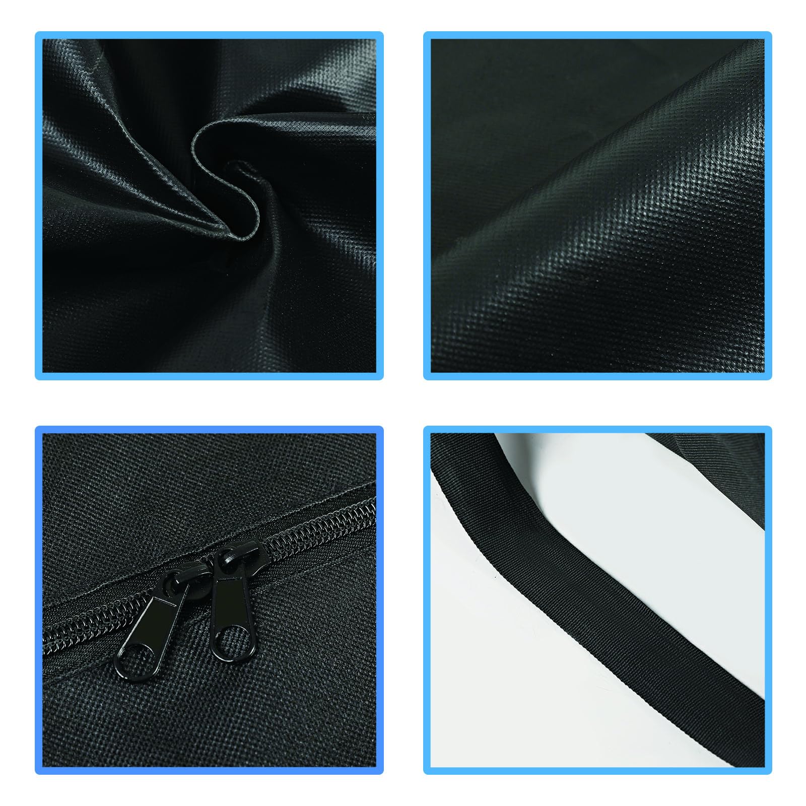 AYIXITIELU close-up of water-resistant fabric and laminated backing.