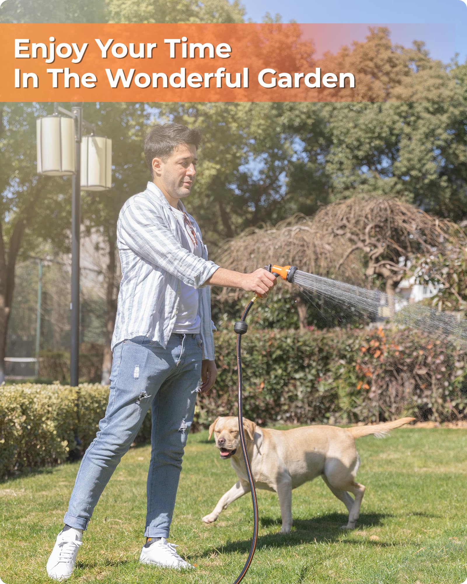 Ayleid 9-pattern nozzle offers versatile watering options for garden and car