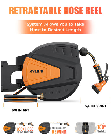 Ayleid dual-lock adjustable length keeps the hose at your chosen distance