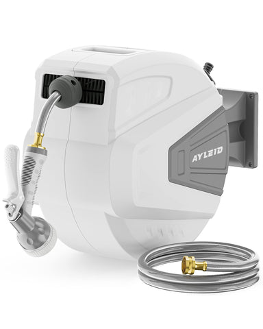 Ayleid retractable hose reel 65ft wall-mount ready for organized watering