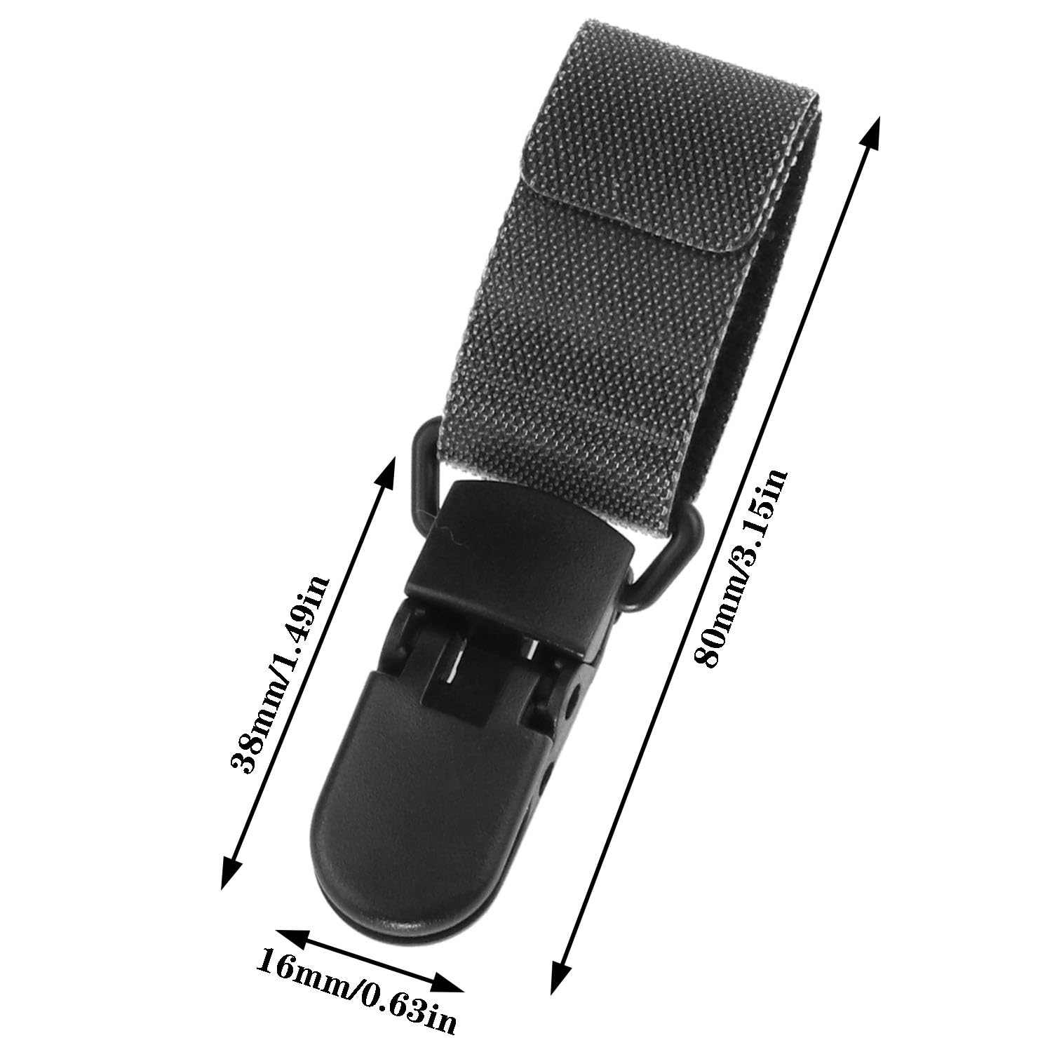 AYLIFU flag stopper clip on a pole preventing wind displacement.