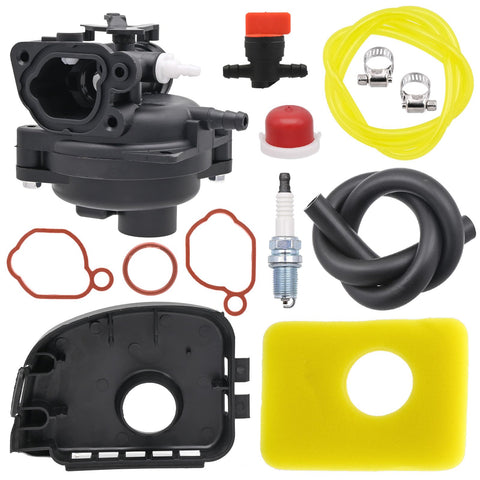 Aylux Briggs-Stratton carburetor kit assembly for 300E-550EX engines showing compatibility