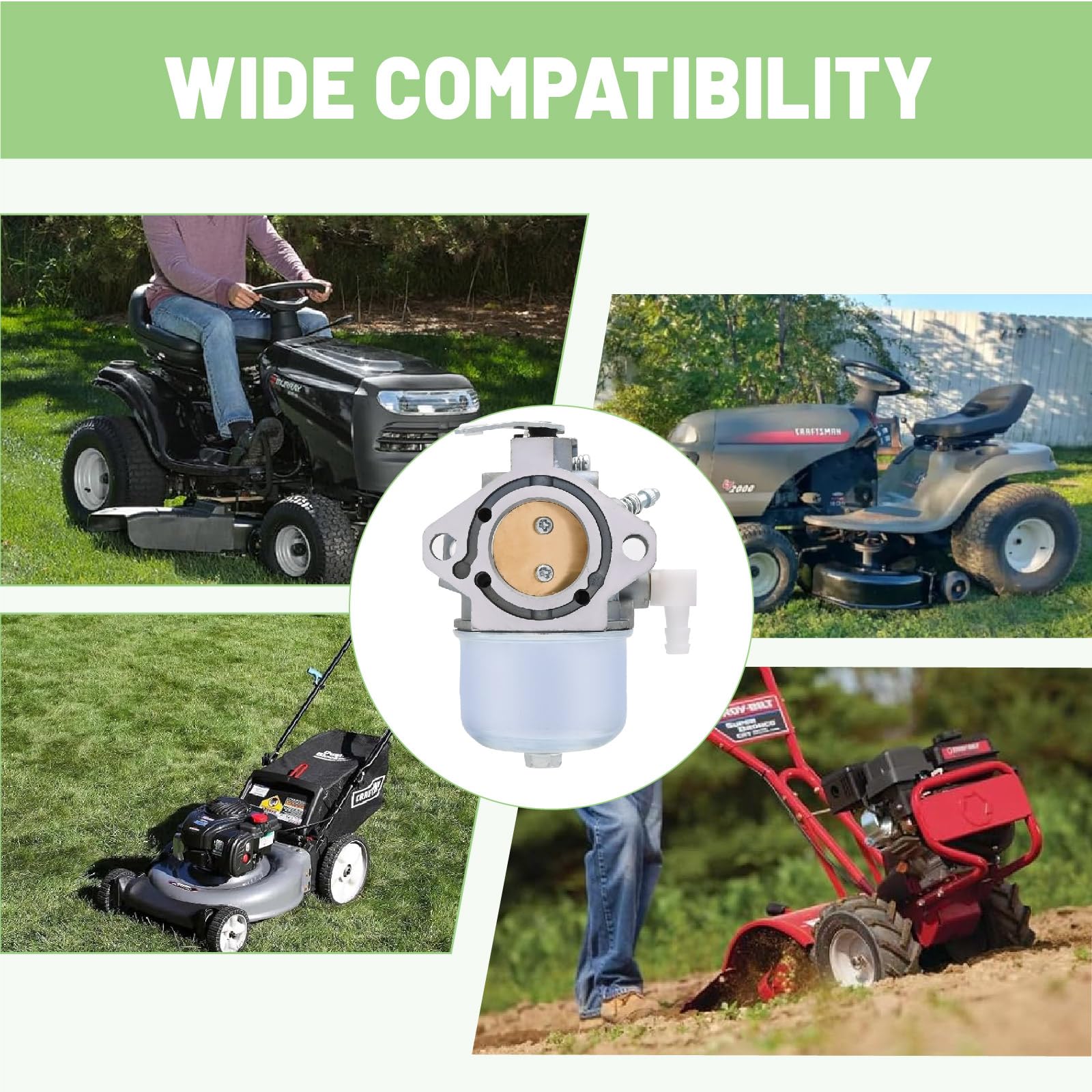 Aylux engine compatibility chart highlights fitment with 10HP units.