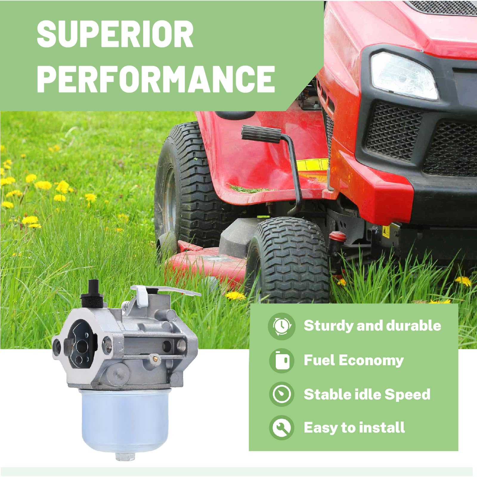 Aylux fuel filter helps prevent debris reaching the carburetor.