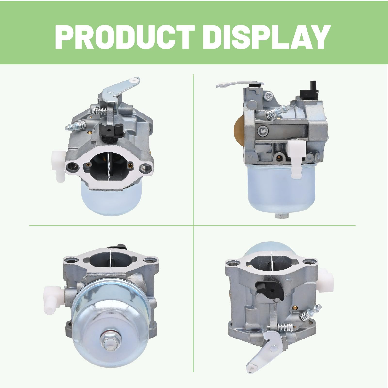 Aylux gasket set provides tight seals for reliable carburetor performance.