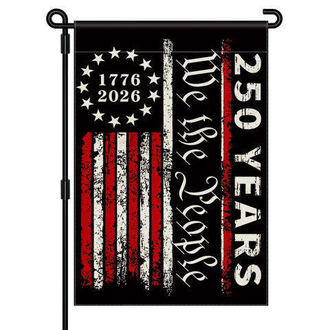 Aymolas 250th anniversary flag front view for outdoor yard display.