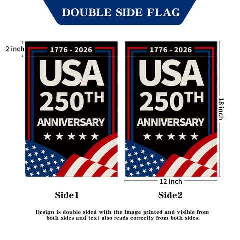 Aymolas 250th anniversary flag weather-resistant stitching for longevity