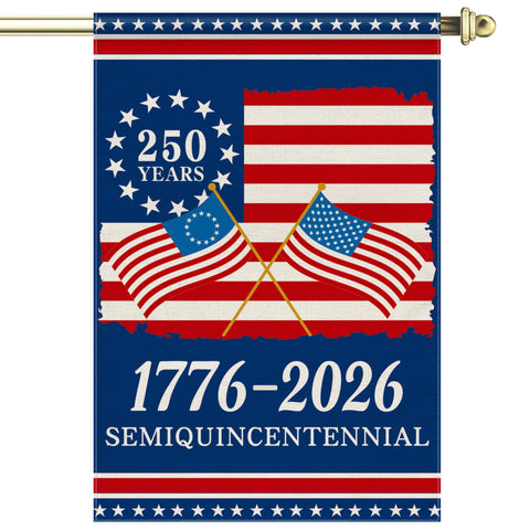 Aymolas 250th anniversary USA flag front side for yard display