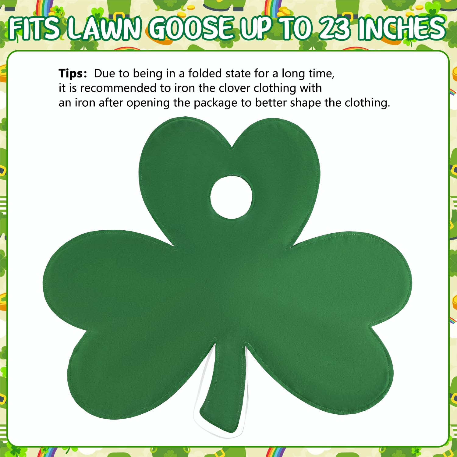 Aymolas clover-goose outfit shown for festive harvest decor